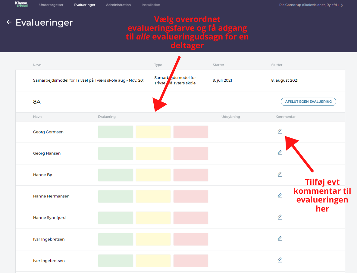 Evalueringer 4